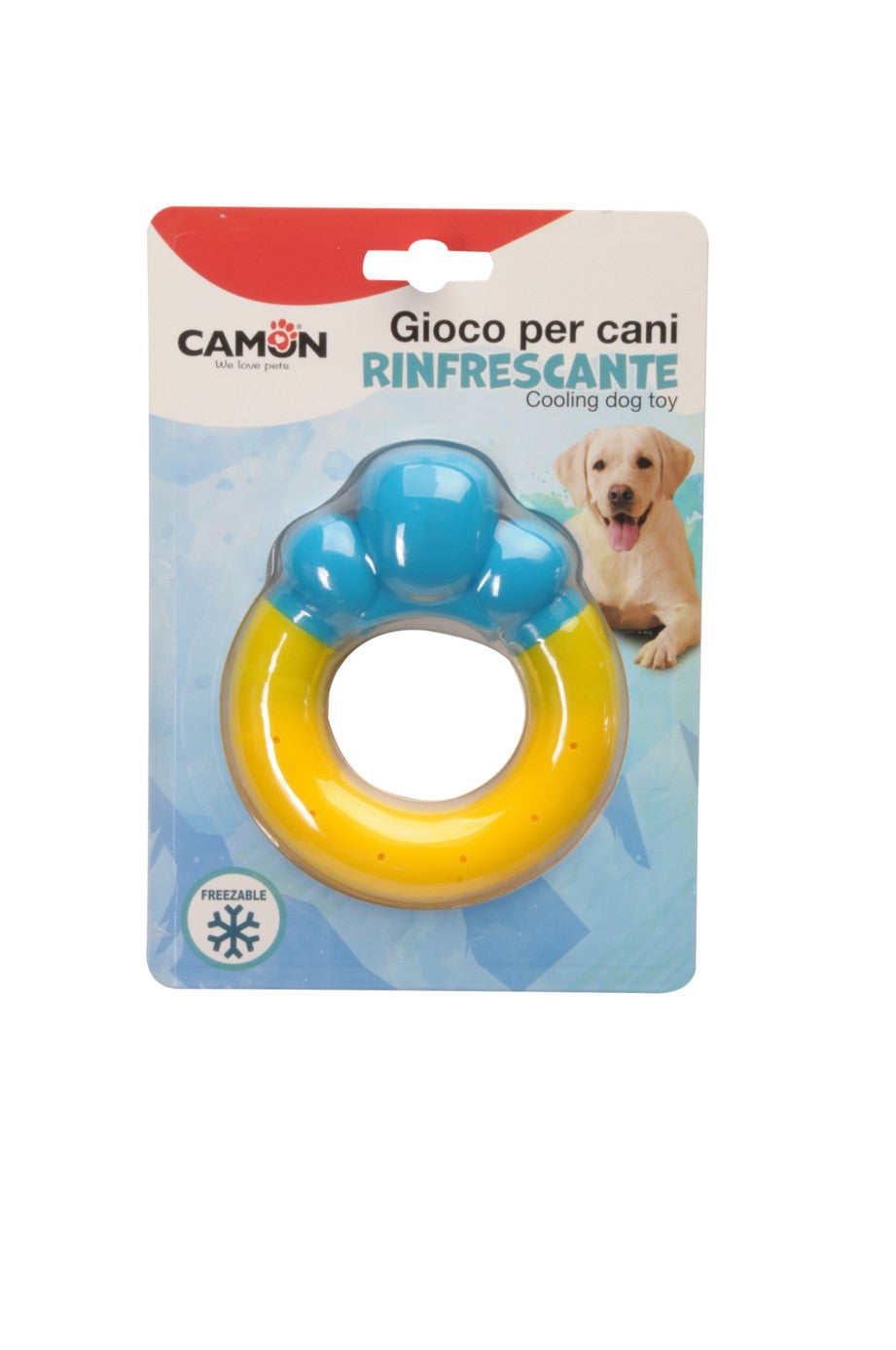 ioco rinfrescante Camon per cani a forma di anello in TPR da 12 cm ioco rinfrescante Camon per cani a forma di anello in TPR da 12 cm